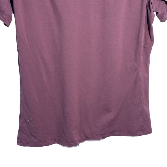 Lululemon Mens Performance Athletic Short Sleeve Shirt Eggplant Size Large - Picture 8 of 9